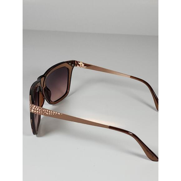 FGX Foster Grant Full Classic Brown & 3D Gold Snake Deco Sunglasses 52333FGX200 - Picture 4 of 11